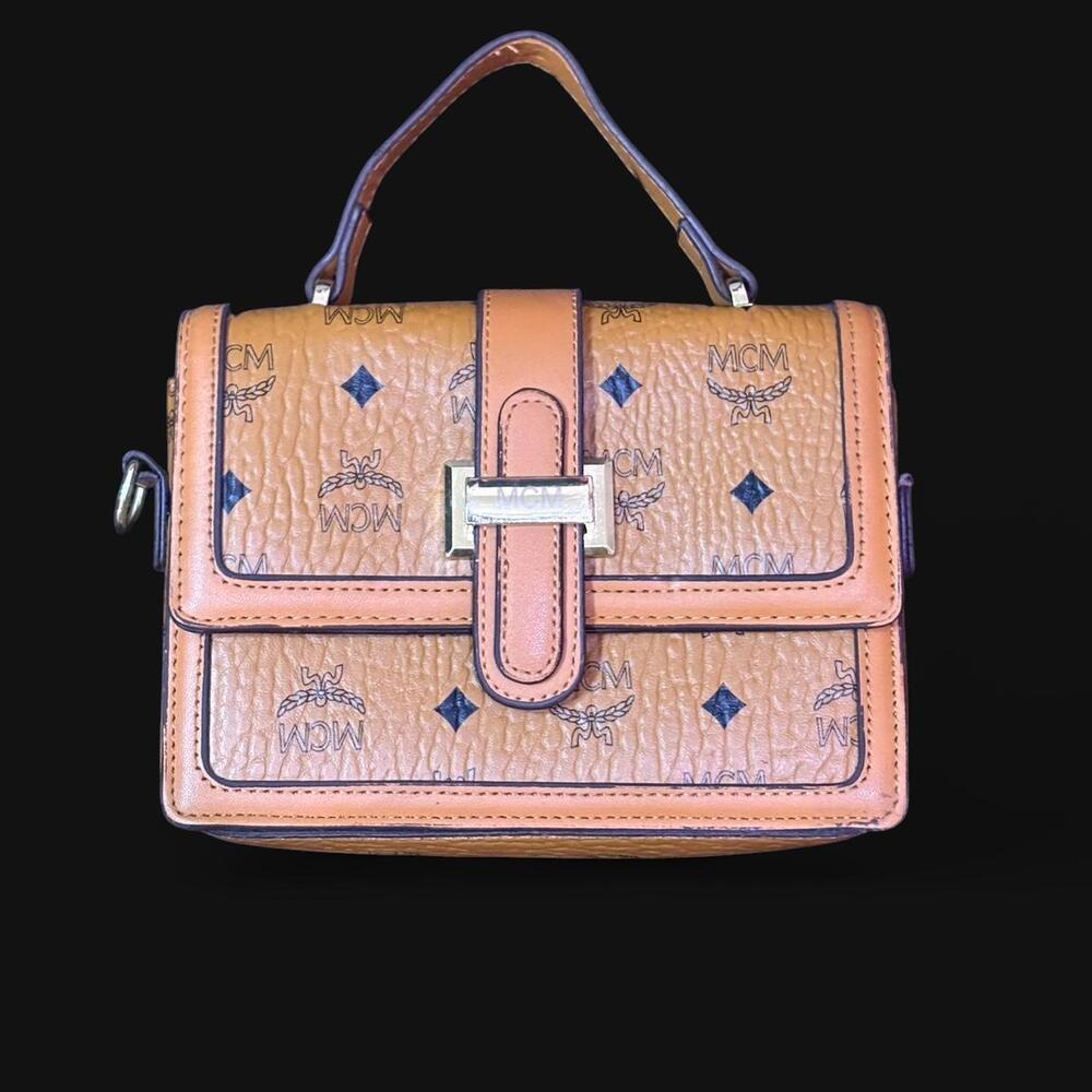 MCM brown & tan handbag
